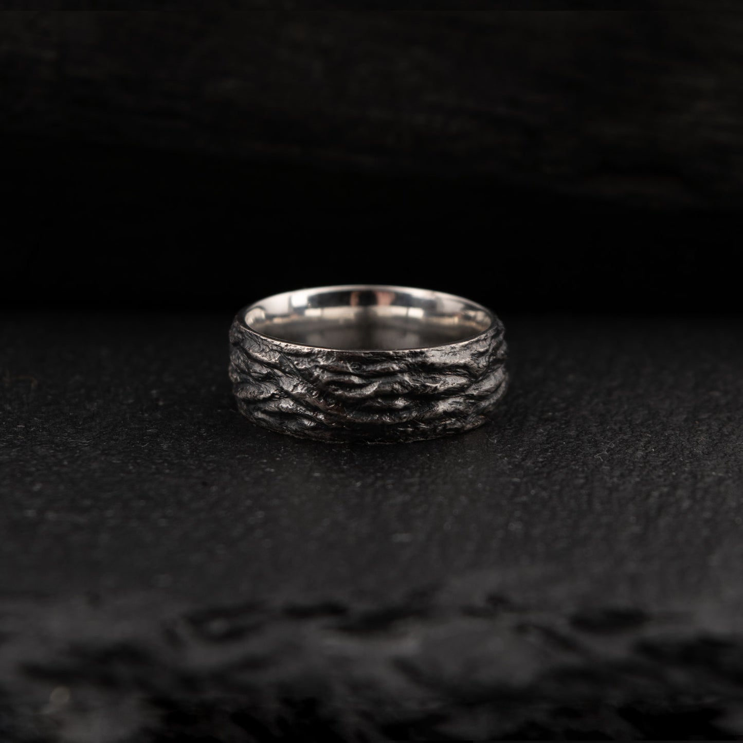 Forged BARK - Silver Ring