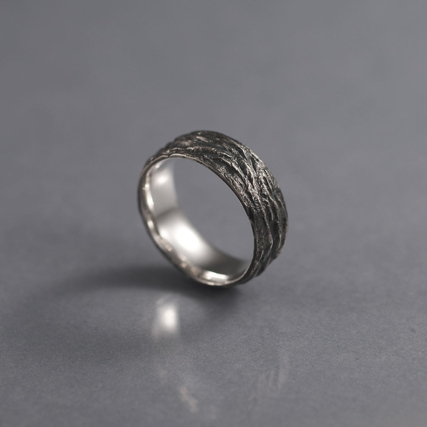 Forged BARK -  Silver Ring