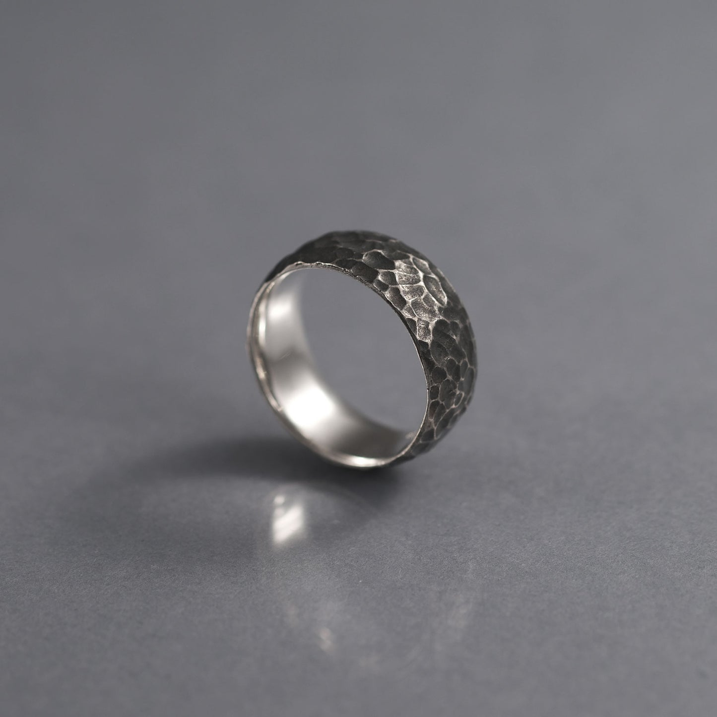 Forged CRATERS -  Silver Ring