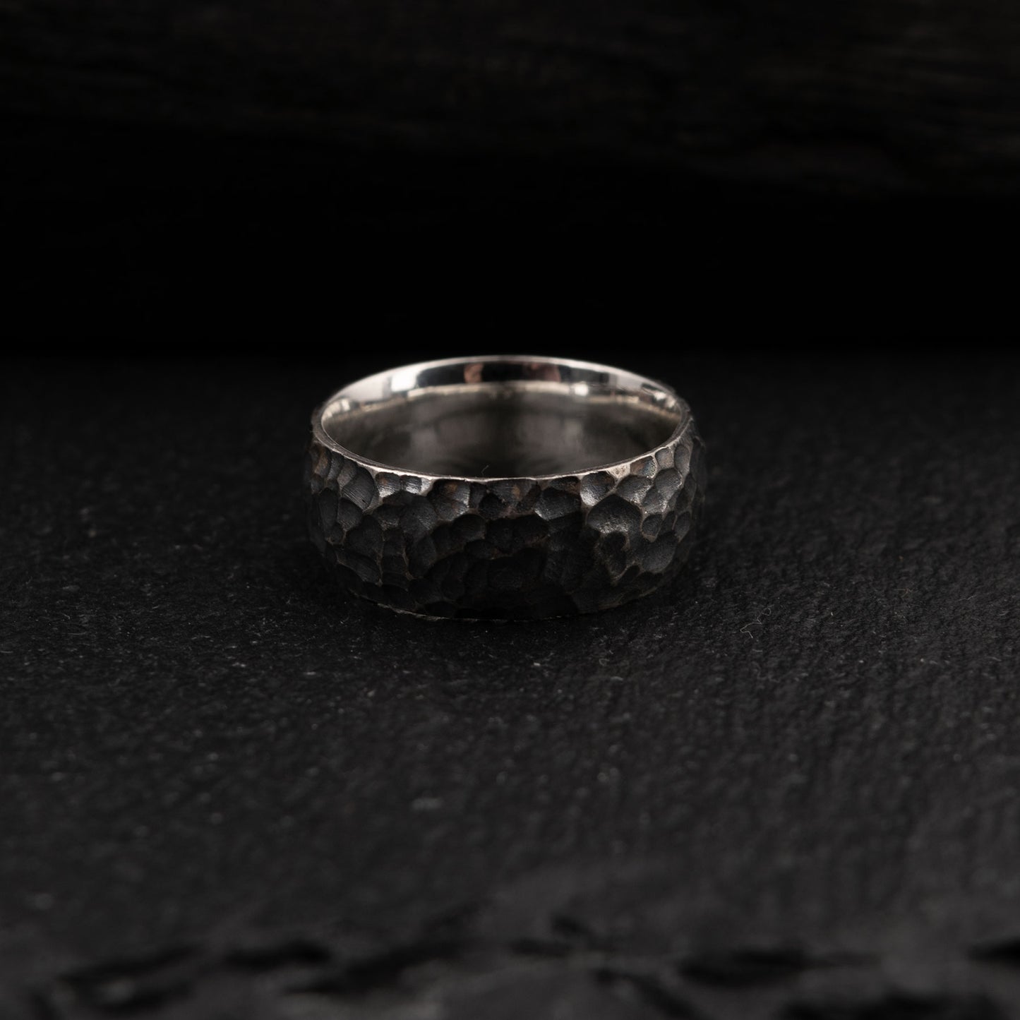 Forged CRATERS -  Silver Ring