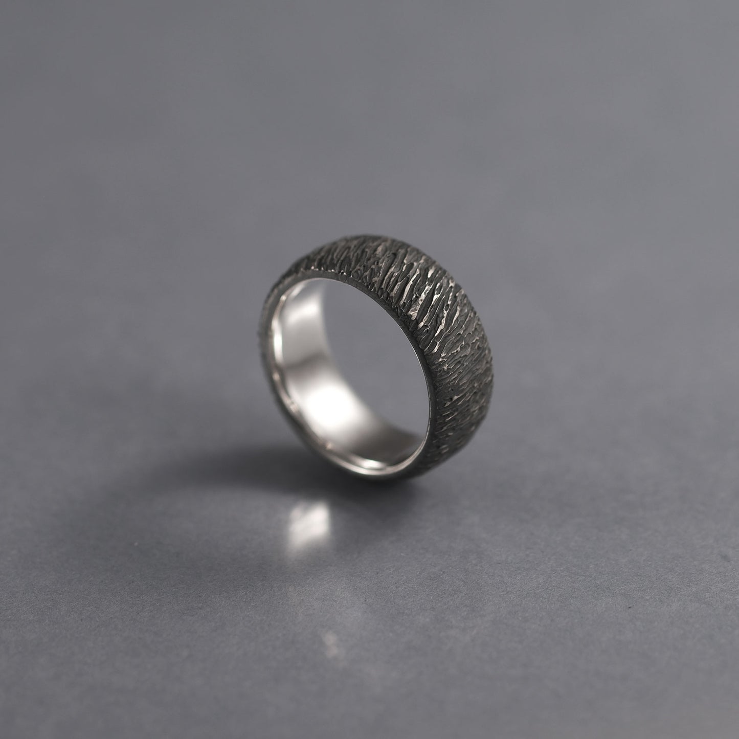 Forged FURROWS -  Silver Ring
