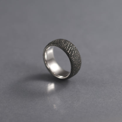 Forged FURROWS -  Silver Ring