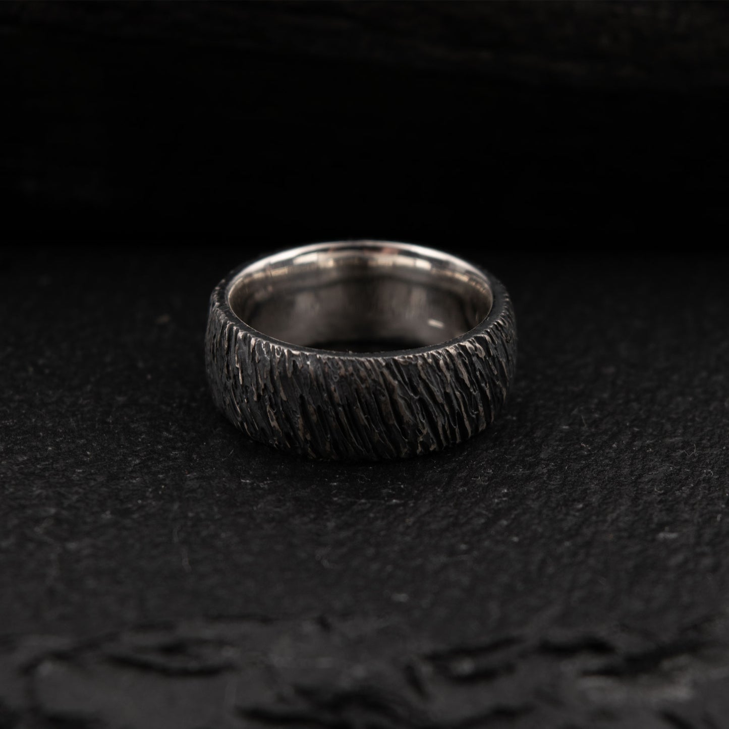 Forged FURROWS -  Silver Ring