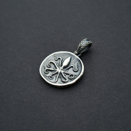 Octopus Coin Pendant