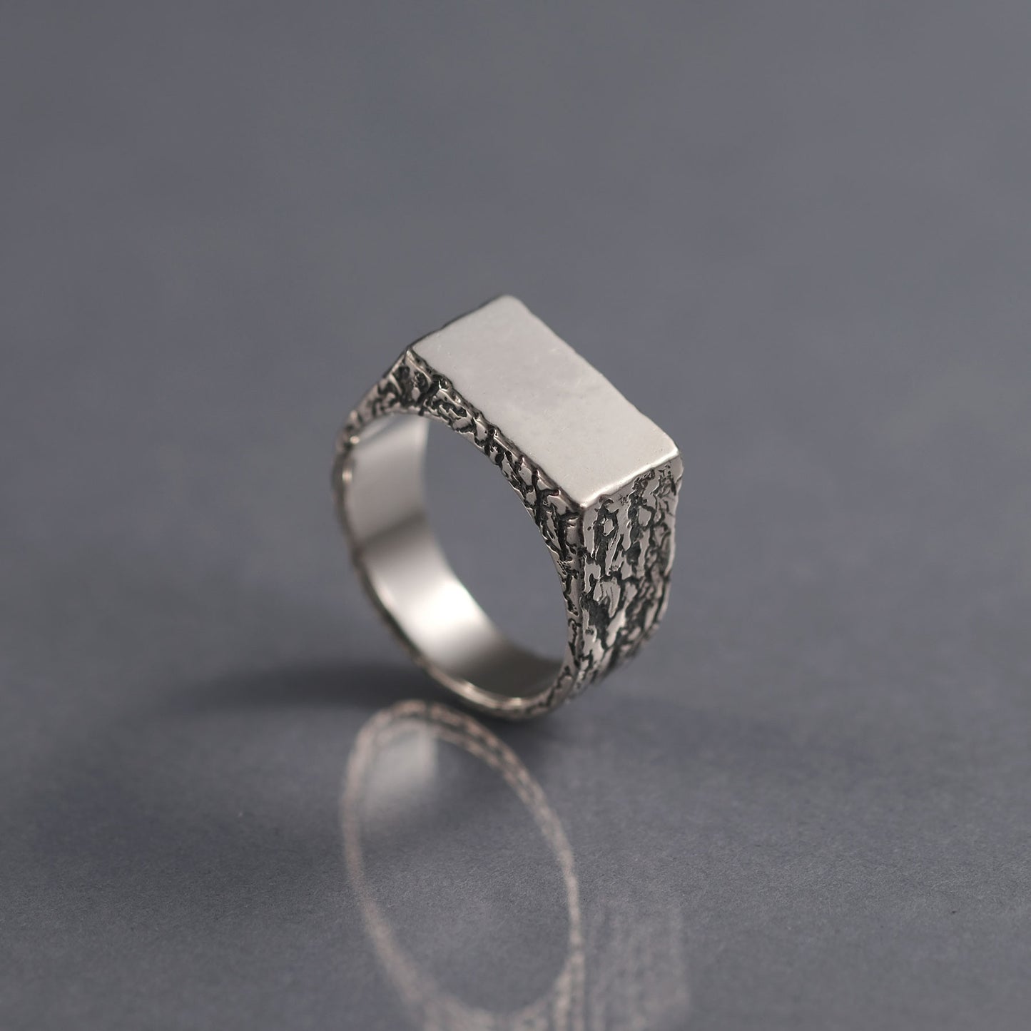 FORGED Cracked Ezüst Pecsétgyűrű