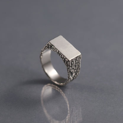 FORGED Cracked Ezüst Pecsétgyűrű