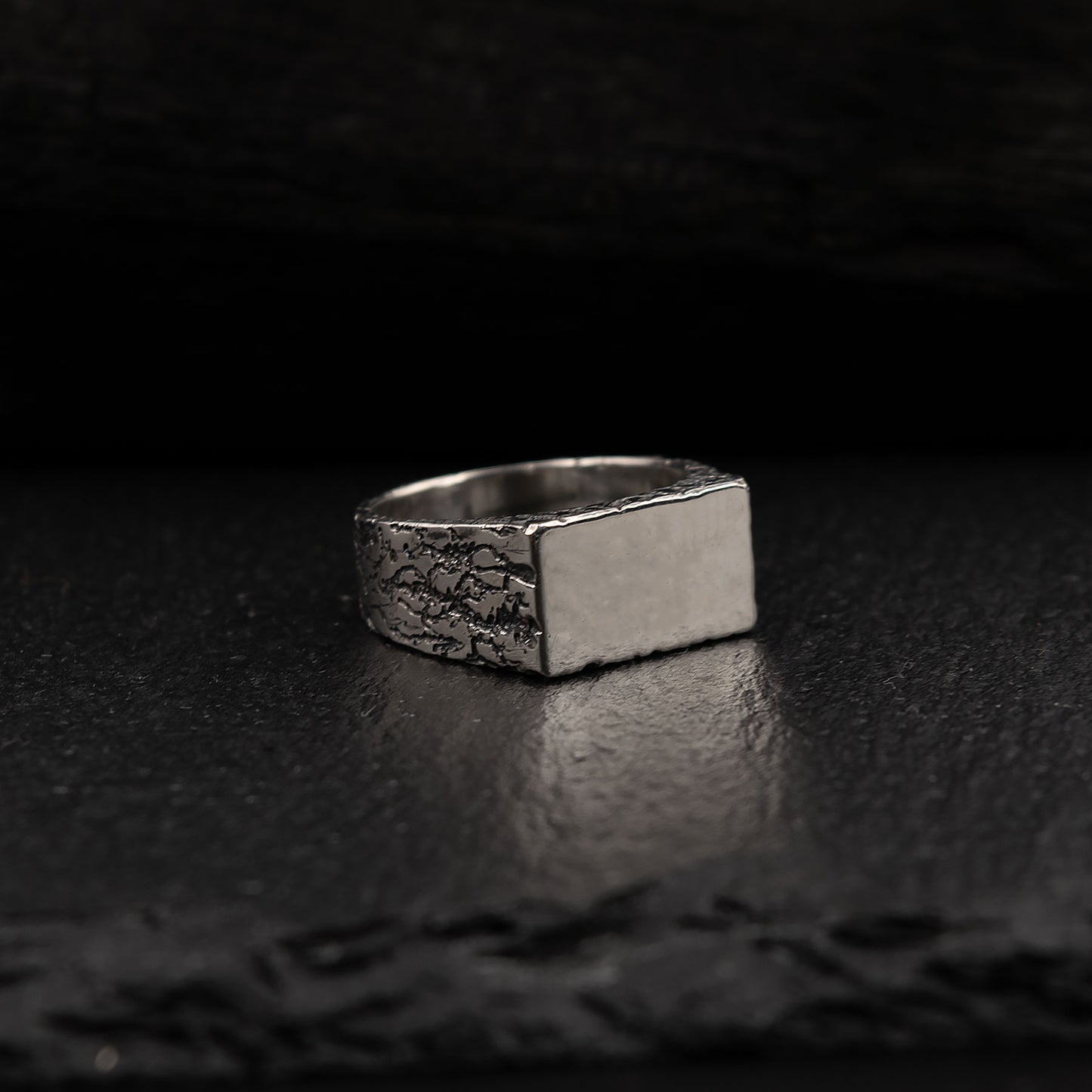 FORGED Cracked Ezüst Pecsétgyűrű
