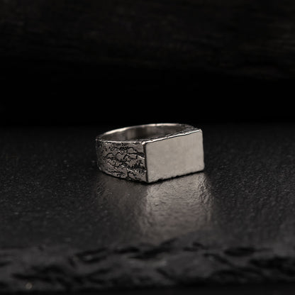 FORGED Cracked Ezüst Pecsétgyűrű