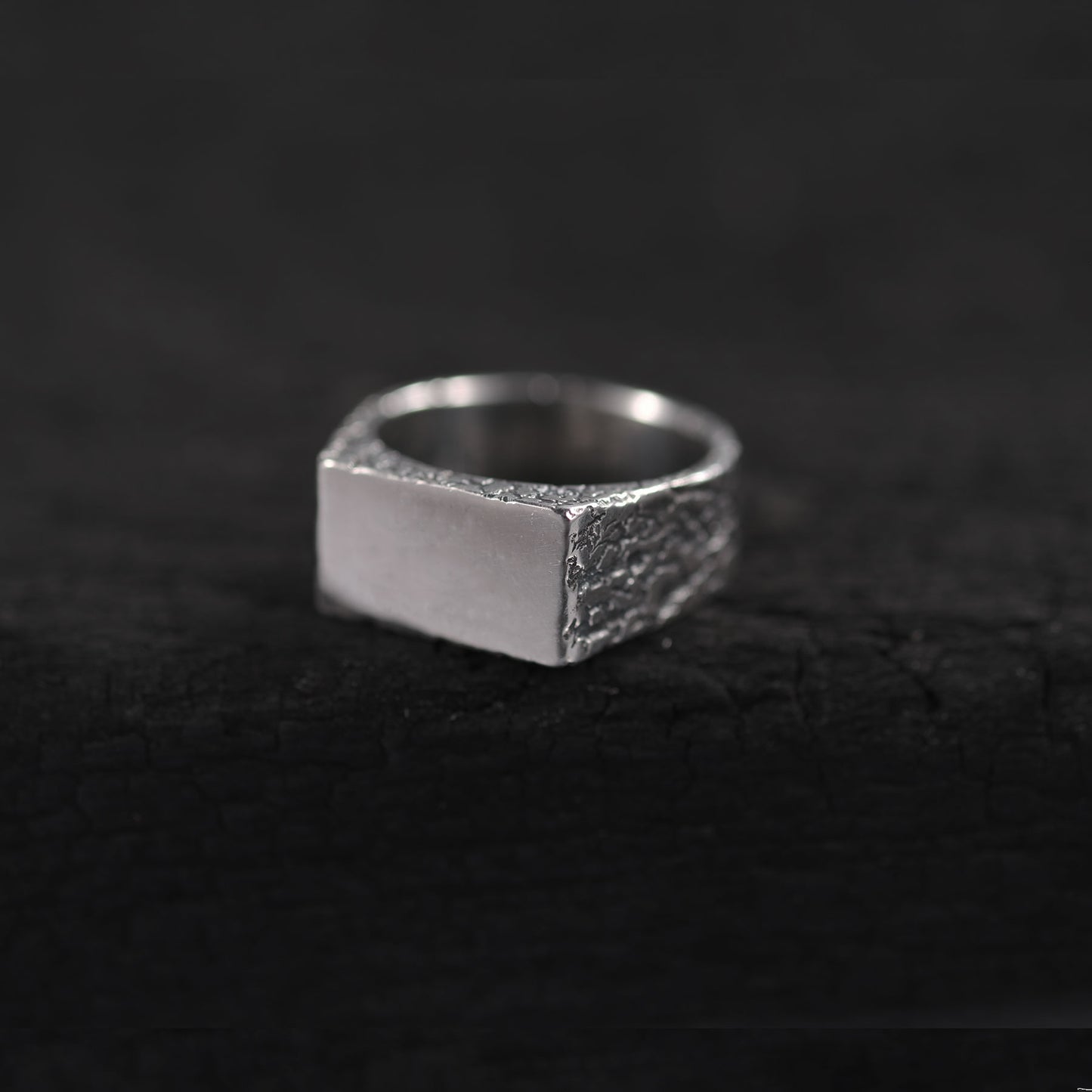 FORGED Cracked Ezüst Pecsétgyűrű